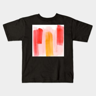 Coral and Yellow #1 Kids T-Shirt